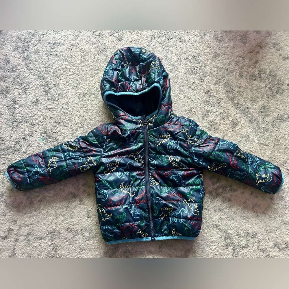 Joe Fresh Kids Multicolor Dinosaur Puffer Jacket